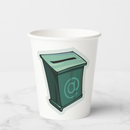 Gobelets En Papier Zone de vote verte (Recto)