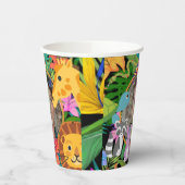 Gobelets En Papier Zoo Wild Animal Jungle Safari Anniversaire de enfa (Gauche)