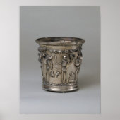 Goblet met ingegraveerd skelet met maskers poster (Voorkant)