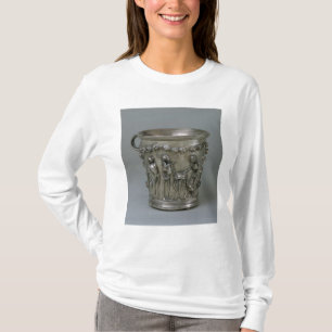 Goblet met ingegraveerd skelet t-shirt