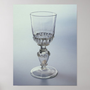Goblet met ronde trechter kom poster