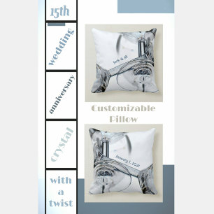 Goblets met bovenbeklede kristalwijn kussen