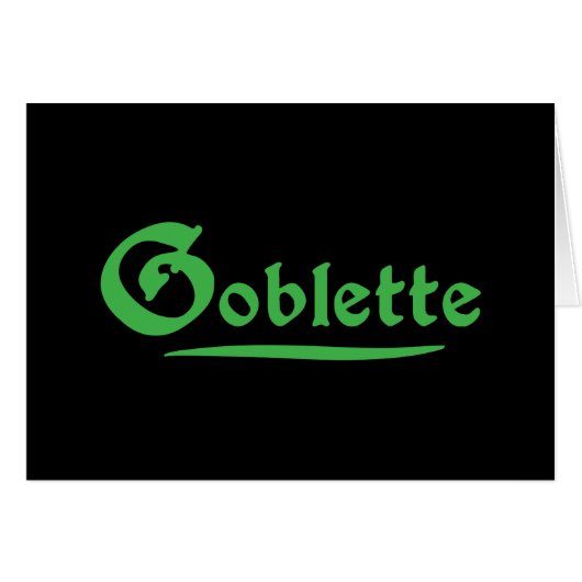 Goblette Wenskaart (Voorkant Horizontaal)