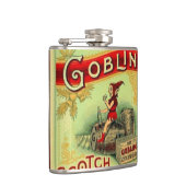Goblin Elf Gnome Whiskey Label Hip Flask Heupfles (Rechts)