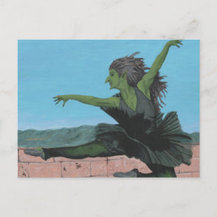 Goblin Girl Ballerina Dancer Fantasy Art Briefkaar Briefkaart