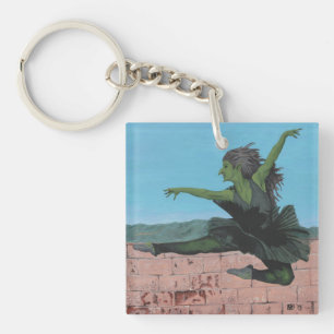 Goblin Girl Ballerina Dancer Fantasy Art Sleutelha Sleutelhanger