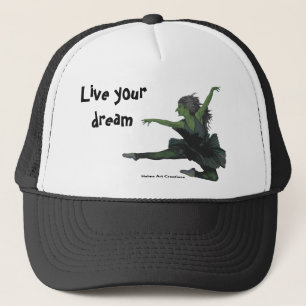 Goblin Girl Ballet Dancing Fantasy Art Trucker Hat Pet