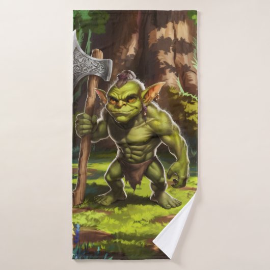 Goblin guardian of the forest. (Serviette de bain)
