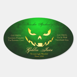  Goblin Juice Halloween Fles Stickers