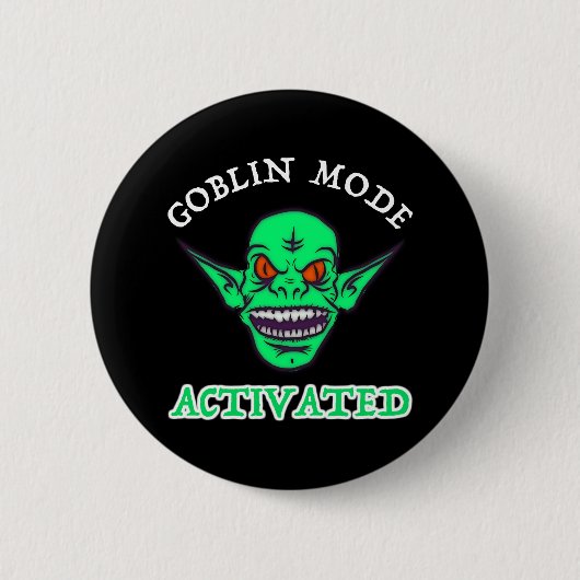 Goblin Mode geactiveerd Ronde Button 5,7 Cm (Voorkant)