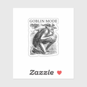 Goblin Mode Goblincore Vintage Esthetiek Grappig U Sticker