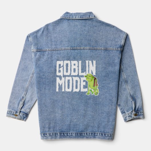 GOBLIN MODE Premium Denim Jacket (Achterkant)