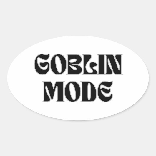 Goblin Mode Stijl Sticker (Voorkant)