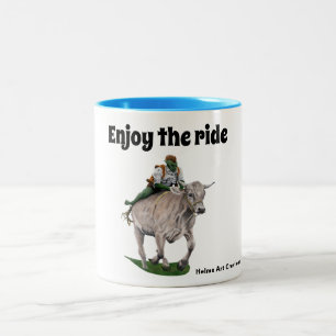 Goblin Rider Ox Racer Imaginaire Art Café Mug