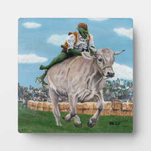Goblin Rider Ox Racing Fantasy Art Fotoplaat