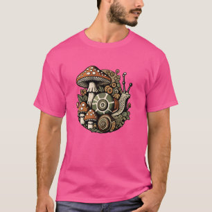 Goblincore Cottagecore Paddenstoelen Slak Vintage  T-shirt