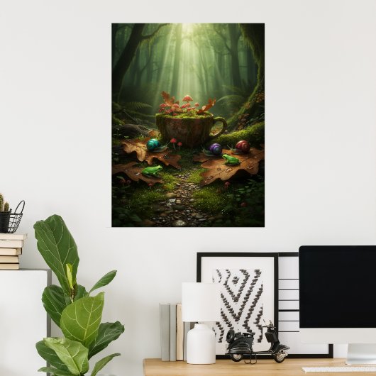 Goblincore Decayed Serenity Poster (Bureau à domicile)