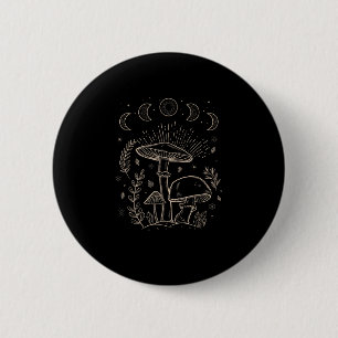 Goblincore Esthetiek Academie Cottagecore Paddenst Ronde Button 5,7 Cm