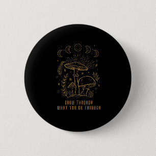 Goblincore Esthetiek Academië Cottagecore Paddenst Ronde Button 5,7 Cm