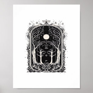 Goblincore Fantasy Poort Naar Klassiek Poster