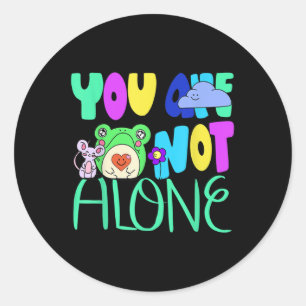 Goblincore Frog Aesthetisch bewustzijn op het gebi Ronde Sticker
