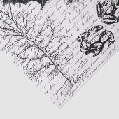 Goblincore Frog Bat Animal Decoupage Tissuepapier (Detail)