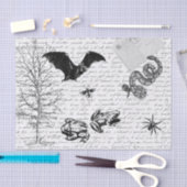 Goblincore Frog Bat Animal Decoupage Tissuepapier (Craft)