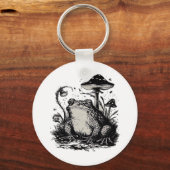 Goblincore Frog Minimal Classic Design Sleutelhanger (Voorkant)