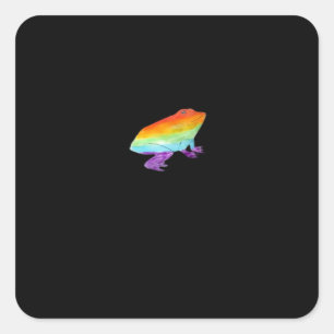 Goblincore Gay Kikker Klassieke Stijl Vierkante Sticker