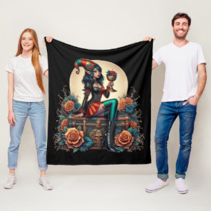 Goblincore Gotische Sprookje Fantasy Hallowmas Fleece Deken