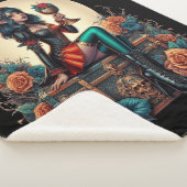 Goblincore Gotische Sprookje Fantasy Hallowmas     Sherpa Deken (3/4)