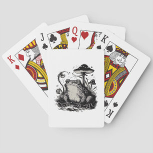 Goblincore Kikker Minimaal Klassiek Ontwerp Pokerkaarten