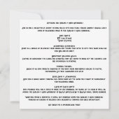 👻🍽️ "Goblins & Grub Gathering"! 🍽️👻 Halloween Kaart (Achterkant)