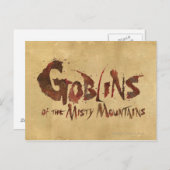 Goblins van de Misty Mountains Briefkaart (Voorkant / Achterkant)