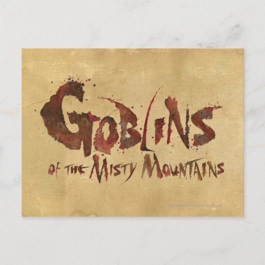Goblins van de Misty Mountains Briefkaart (Voorkant)