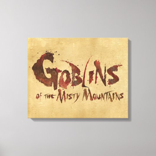 Goblins van de Misty Mountains Canvas Afdruk (Voorkant)