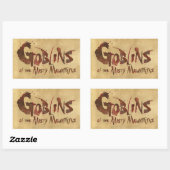 Goblins van de Misty Mountains Rechthoekige Sticker (Vel)