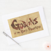 Goblins van de Misty Mountains Rechthoekige Sticker (Envelop)