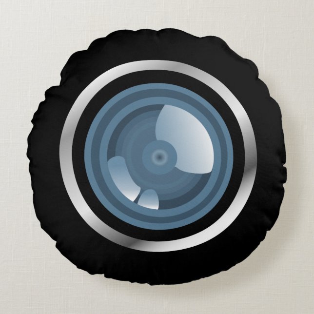 Gocha! Camera Lens rondreis Rond Kussen (Voorkant)
