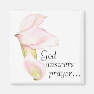 God Answers Prayer Lilies Magnet Magneet