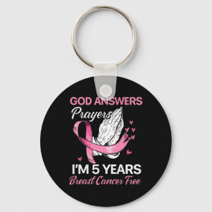 God Answers Prayers Breast Cancer Survivor Christi Sleutelhanger