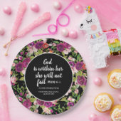 God behoort tot haar Christelijke Afstuderen klass Papieren Bordje (Feest)