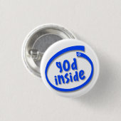 God Binnen Ronde Button 3,2 Cm (Voorkant /achterkant)