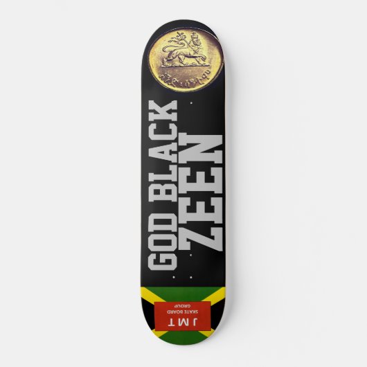 GOD BLACK ZEEN Skateboard (Voorkant)