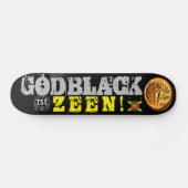 GOD BLACK ZEEN Skateboard (Horizontaal)