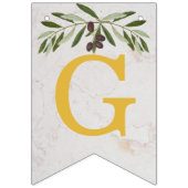 God Bless 6 Letters Olive Leaves Baptisme Commune Vlaggetjes (Eerste vlag)