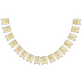 God Bless 7 Letters Brown Parchment Confirmation Vlaggetjes (Alle)