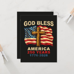 God Bless America 250 Jaar 1776-2026 Kaart