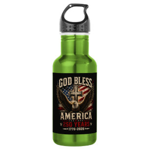 God Bless America 250 Jaar 1776-2026 Waterfles