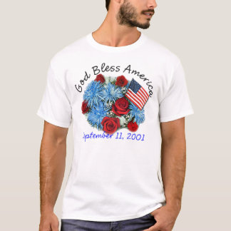 God Bless America 9/11 Herdenking T-shirts